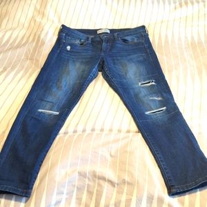 Banana Republic Distressed Skinny Ankle Jean